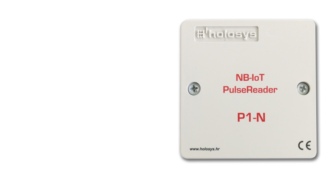 Holosys NB-IoT PulseReader P1-N is a module used for automated reading of meter consumption from uti